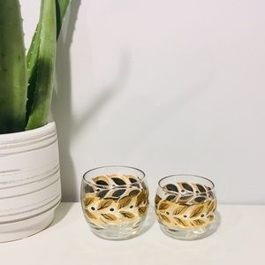 Gold Leaf Glasses